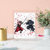 Skull Samurai Duel Acrylschild (Hochzeit)