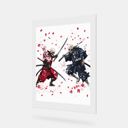 Skull Samurai Duel Acrylschild (Winkel)