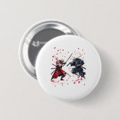 Skull Samurai Duel Button (Vorne & Hinten)
