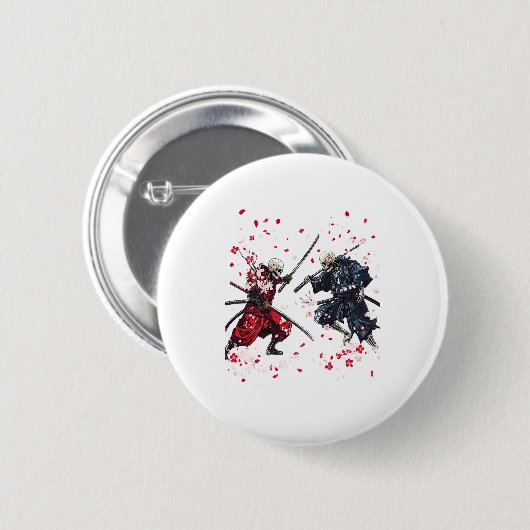 Skull Samurai Duel Button (Vorne & Hinten)