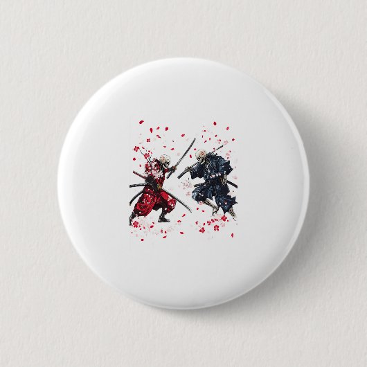 Skull Samurai Duel Button (Vorderseite)