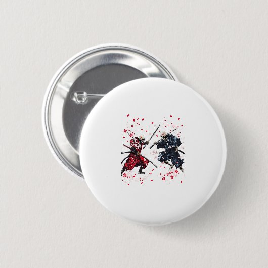 Skull Samurai Duel Button (Vorne & Hinten)