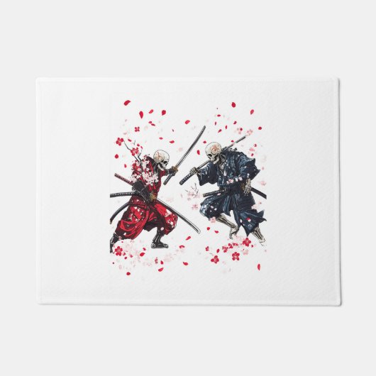 Skull Samurai Duel Fußmatte (Vorderseite)