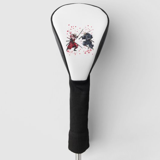 Skull Samurai Duel Golf Headcover (Vorderseite)
