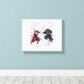 Skull Samurai Duel Leinwanddruck (Insitu (Holzboden))