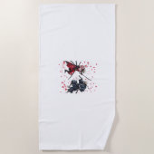 Skull Samurai Duel Strandtuch (Vorderseite)