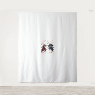 Skull Samurai Duel Wandteppich