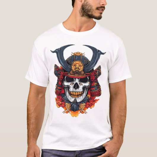 Skull Samurai Mask T-Shirt (Vorderseite)
