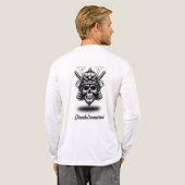 Skull -Samurai T-Shirt Tri-Blend Shirt (Voller Rücken)