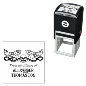 Skull, Schlange Botanischer Bibliotheksname Permastempel (Beispiel)