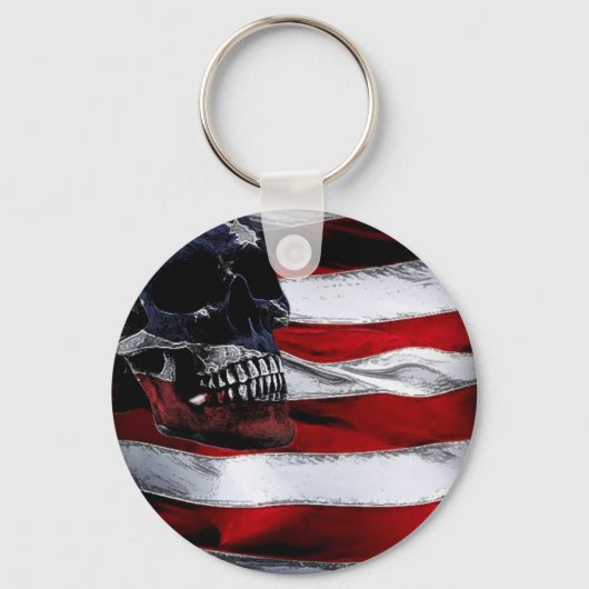 Skull-Schlüsselanhänger (Amerika) Schlüsselanhänger (Vorderseite)