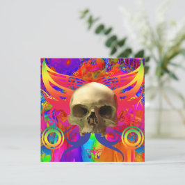 Skull-Schmetterling in Farbe Karte