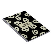 Skull School Notes Black Personalisiertes Notebook Notizblock (Rechte Seite)