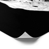 Skull Schwarz-weiß Fantasy Metal Rock Poster (Ecke)