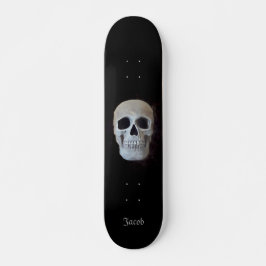Skull Schwarz-Weiß-Gotik Trendy Art Design Skateboard
