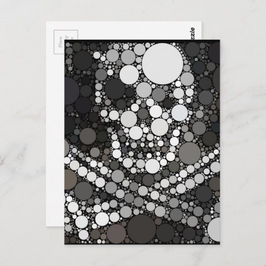 Skull Schwarz-weiß Pirate Postkarte (Vorne/Hinten)