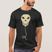 Skull Shaped Balloon Goth Graphic T-Shirt (Vorderseite)