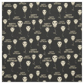 Skull Shaped Balloons Goth Happy Birthday Stoff (Muster)