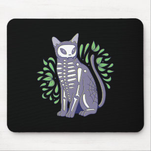 Skull Shirt - Kitty Skeleton Halloween Kostüm Sku Mousepad
