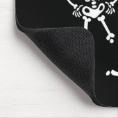 Skull Skeleton, das Halloween-KostümParty läuft Mousepad (Ecke)