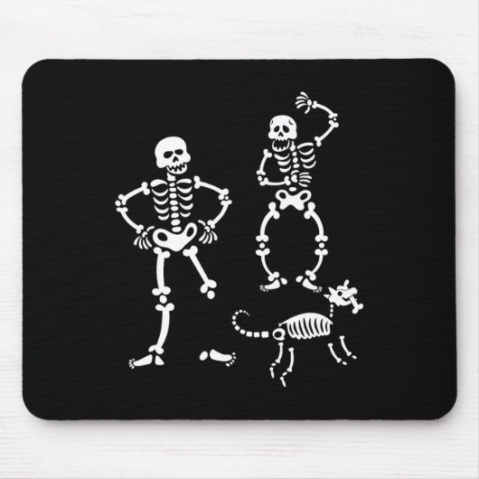 Skull Skeleton, das Halloween-KostümParty läuft Mousepad (Vorne)