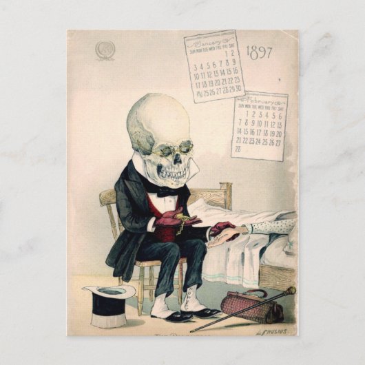 SKULL, SKELETON, DROGEN, ARZNEIMITTEL POSTKARTE (Vorderseite)
