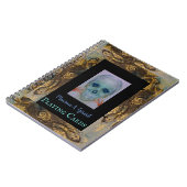 Skull Skeleton Halloween Death Maureen Girard Pla Notizblock (Linke Seite)