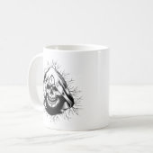 Skull Skeleton Halloween Kaffeetasse (Vorderseite Links)