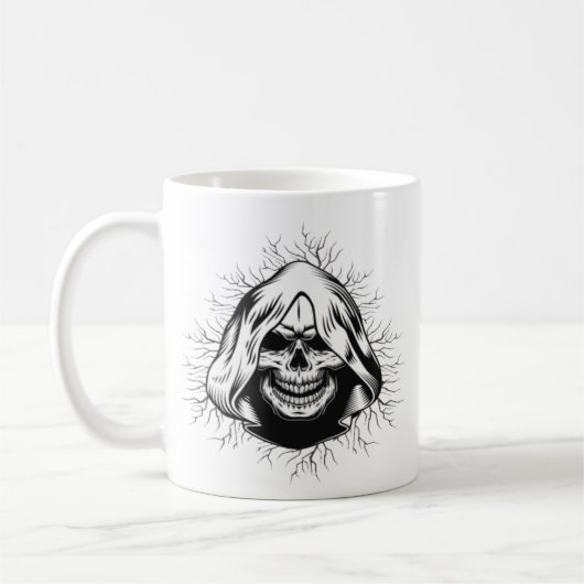 Skull Skeleton Halloween Kaffeetasse (Links)