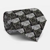 Skull Skeleton Halloween-Krawatte Krawatte (Gerollt)
