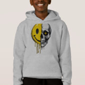Skull Smiley Drip Hoodie – Street Art Bold Desig (Vorderseite)