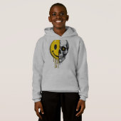 Skull Smiley Drip Hoodie – Street Art Bold Desig (Vorne ganz)