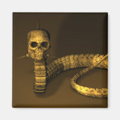 Skull Snake Magnet (Vorne)