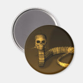 Skull Snake Magnet (Vorderseite/Rückseite)