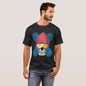 Skull Snowboard Wintersport T-Shirt (Vorne ganz)
