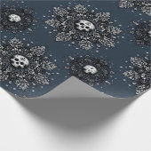 Skull Snowflake Geschenkpapier (Ecke)