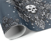 Skull Snowflake Geschenkpapier (Rolleneckpunkt)