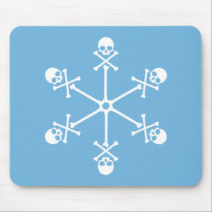 Skull Snowflakes Mousepad