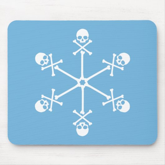 Skull Snowflakes Mousepad (Vorne)