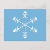 Skull Snowflakes Postkarte (Vorderseite)