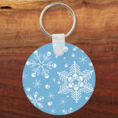 Skull Snowflakes Schlüsselanhänger (Vorderseite)