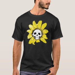 Skull Sonnenblumen Print - Alle Stile Männer/Fraue T-Shirt