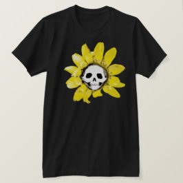 Skull Sonnenblumen Print - Alle Stile Männer/Fraue T-Shirt