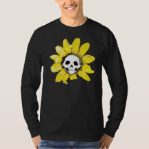 Skull Sonnenblumen Print - Alle Stile Männer/Fraue