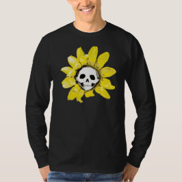 Skull Sonnenblumen Print - Alle Stile Männer/Fraue T-Shirt