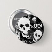 Skull Specters B&W 'Boo' Taste! Button (Vorne & Hinten)