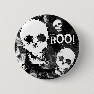 Skull Specters B&W 'Boo' Taste! Button