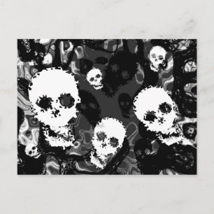 Skull Specters B&W Postkarte