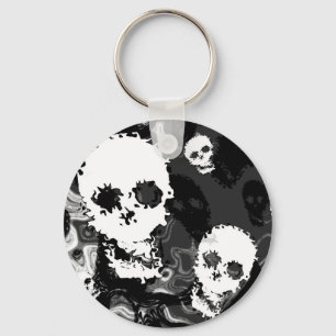 Skull Specters B&W Schlüsselanhänger