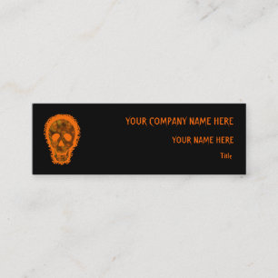 Skull Specters Big Orange magere Orange Mini Visitenkarte